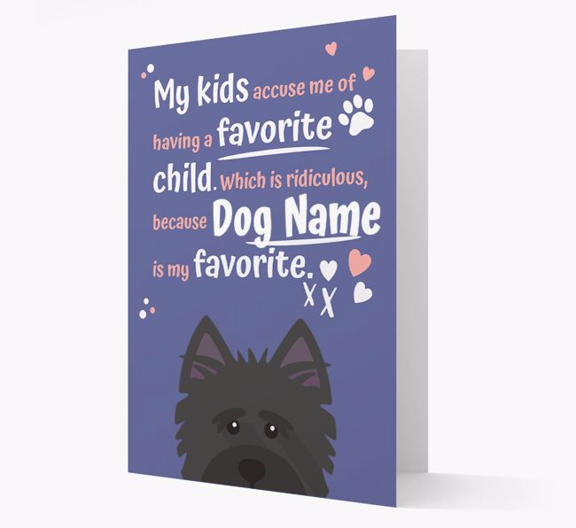 'Favorite Child' - Personalized {breedFullName} Card 